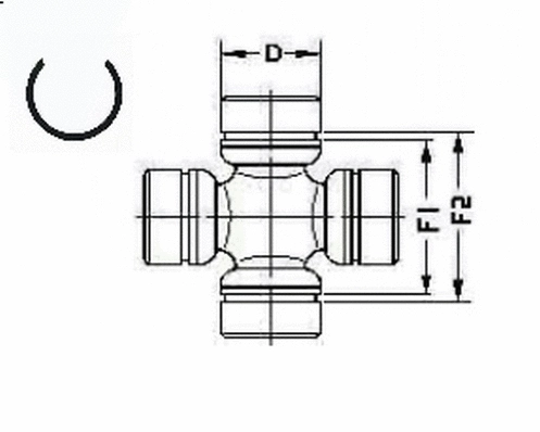 Joint, propshaft (U 925)
