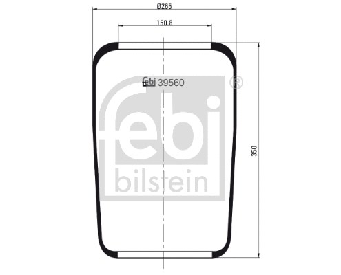 Bellow, air suspension (39560)