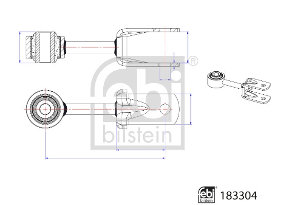 Link/Coupling Rod, stabiliser bar (183304)