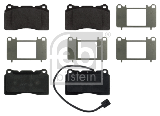 Brake Pad Set, disc brake (16848)