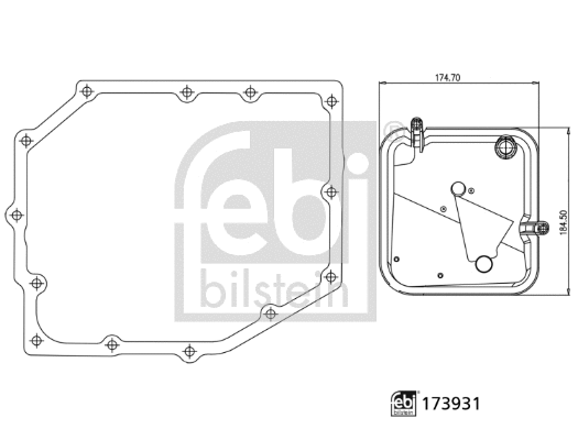 Hydraulic Filter Kit, automatic transmission (173931)
