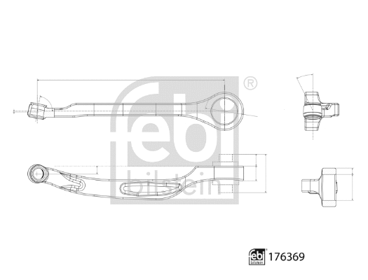 Control/Trailing Arm, wheel suspension
