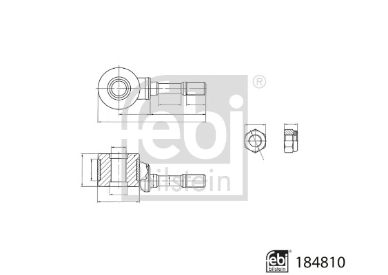 Link/Coupling Rod, stabiliser bar (184810)