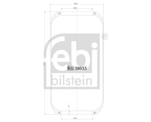 Bellow, air suspension (38633)