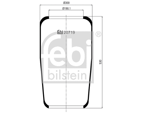 Bellow, air suspension (20719)
