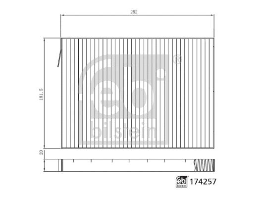 Filter, cabin air (174257)