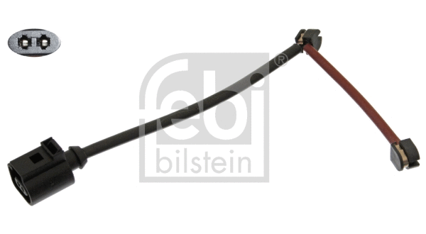 Warning Contact, brake pad wear (44549)