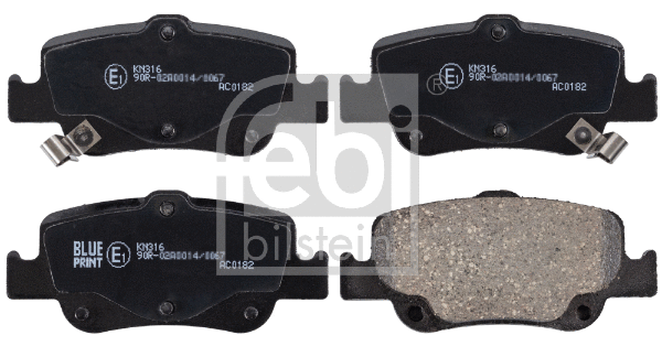 Brake Pad Set, disc brake (170285)