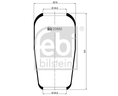 Bellow, air suspension (20882)