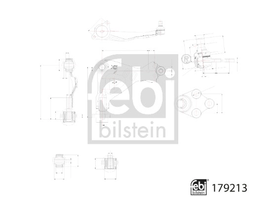 Control/Trailing Arm, wheel suspension