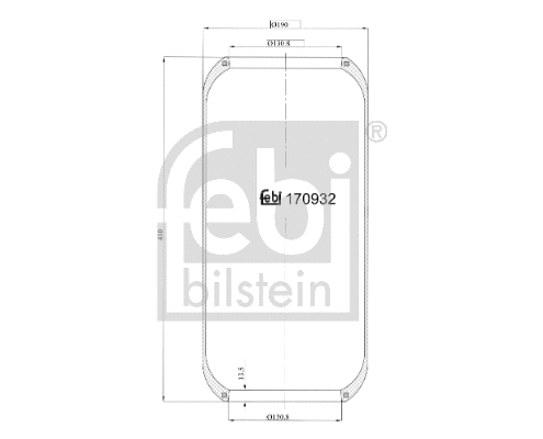 Bellow, air suspension (20921)