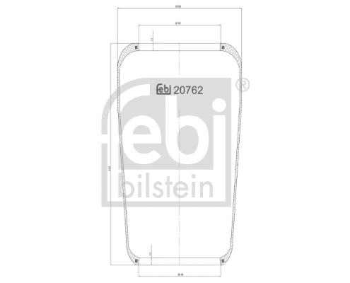 Bellow, air suspension (20762)