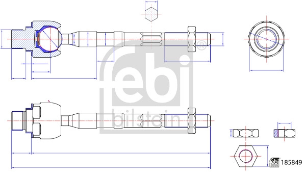 Inner Tie Rod (185894)