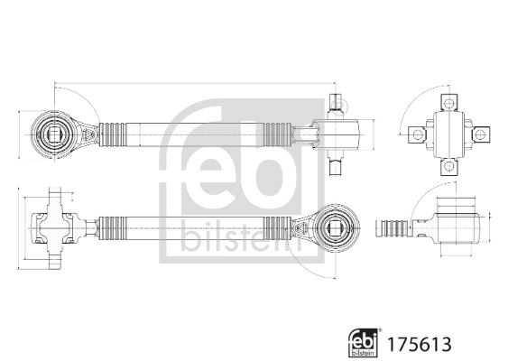 Control/Trailing Arm, wheel suspension