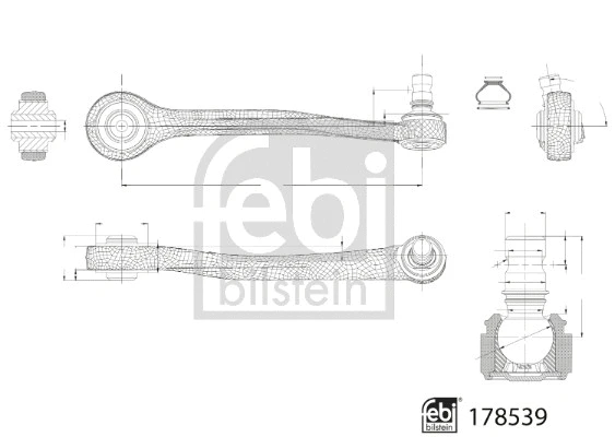 Control/Trailing Arm, wheel suspension