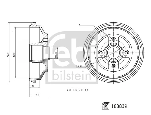 Brake Drum (183839)