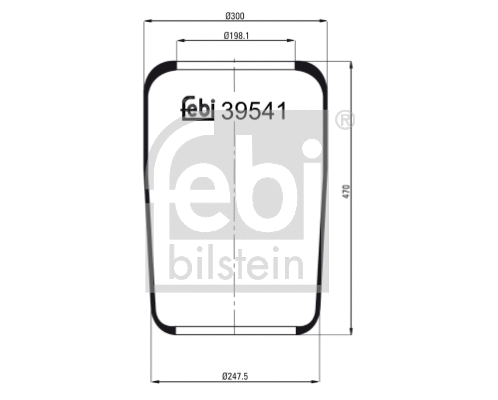 Bellow, air suspension (39541)