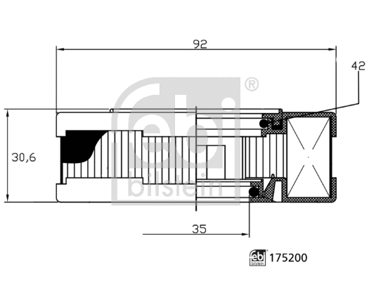 Filter, crankcase ventilation