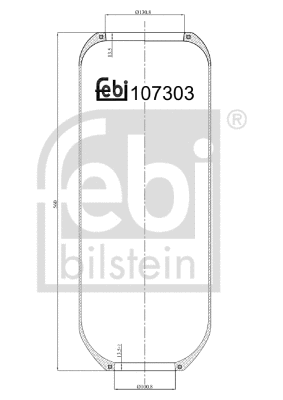 Bellow, air suspension (107303)