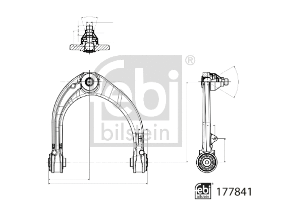 Control/Trailing Arm, wheel suspension