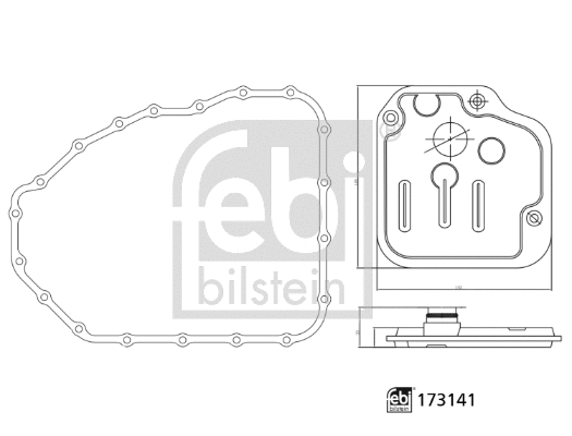 Hydraulic Filter Kit, automatic transmission (173141)