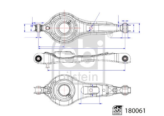 Control/Trailing Arm, wheel suspension