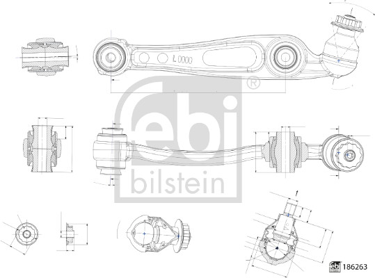 Control/Trailing Arm, wheel suspension (186263)