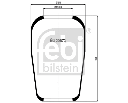 Bellow, air suspension (20673)