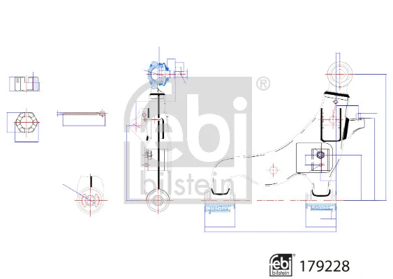 Control/Trailing Arm, wheel suspension