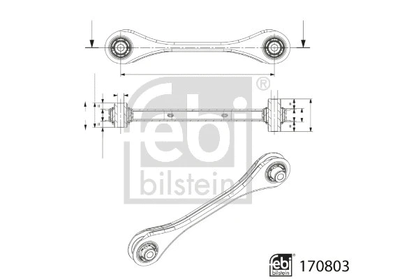 Control/Trailing Arm, wheel suspension (170803)