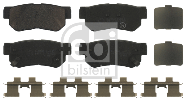 Brake Pad Set, disc brake (16678)