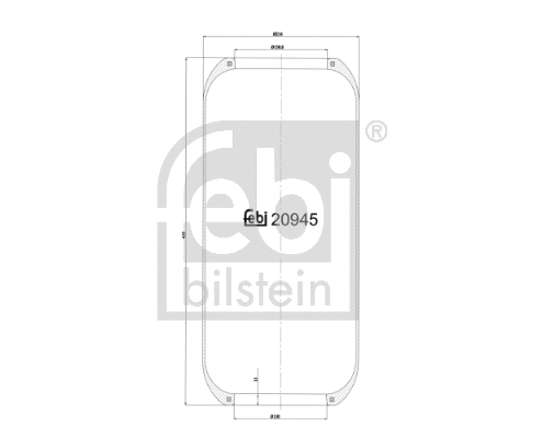 Bellow, air suspension (20945)
