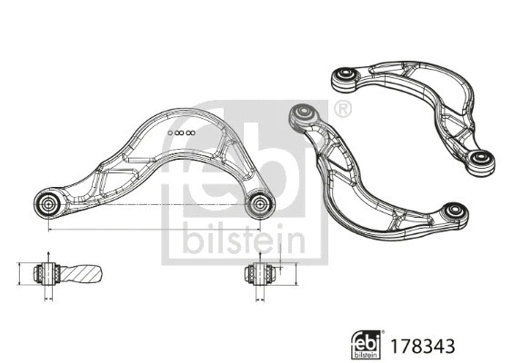 Control/Trailing Arm, wheel suspension