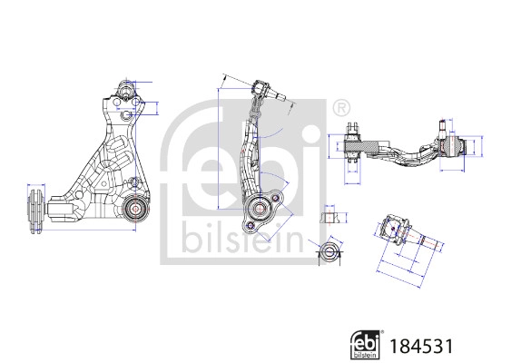 Control/Trailing Arm, wheel suspension (184531)