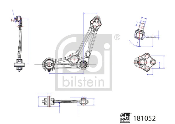 Control/Trailing Arm, wheel suspension