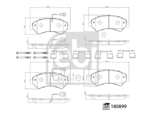 Brake Pad Set, disc brake (180899)