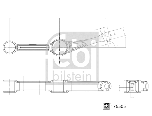 Control/Trailing Arm, wheel suspension