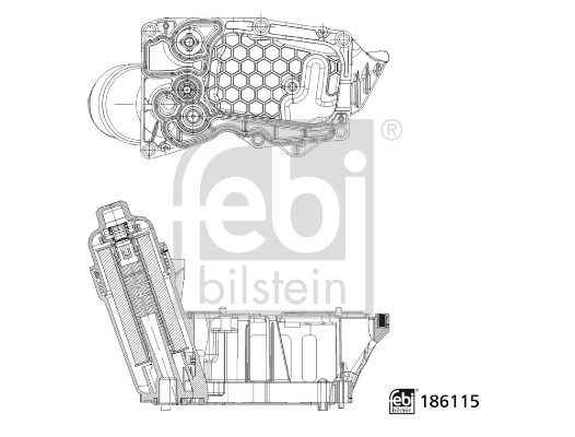 Housing, oil filter (186115)