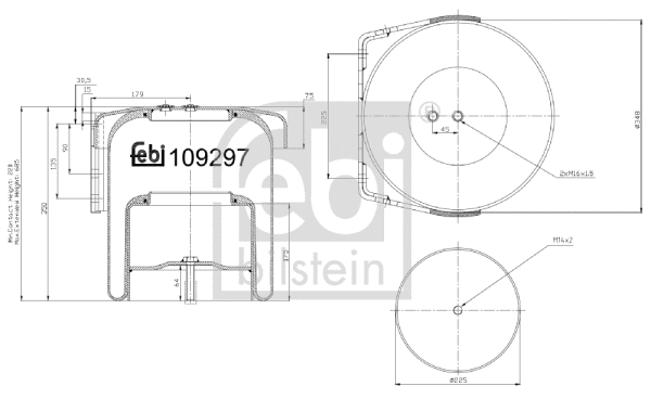 Bellow, air suspension (109297)