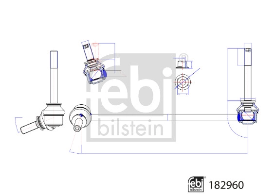 Link/Coupling Rod, stabiliser bar (182960)