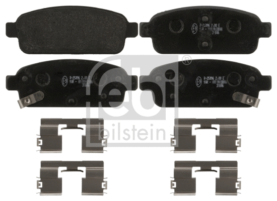 Brake Pad Set, disc brake (16893)