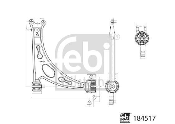 Control/Trailing Arm, wheel suspension (184517)