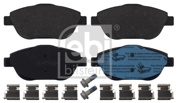 Brake Pad Set, disc brake (16888)