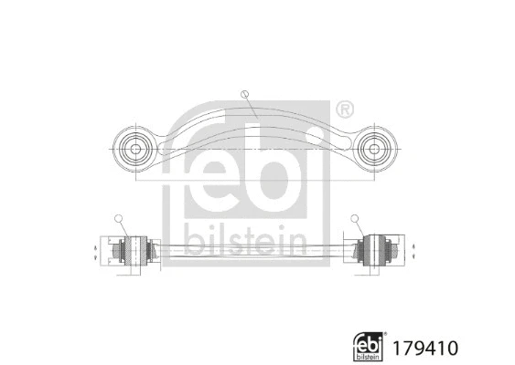 Control/Trailing Arm, wheel suspension