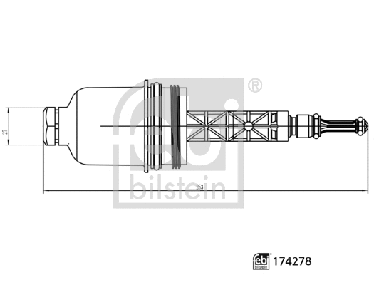 Cap, oil filter housing (174278)