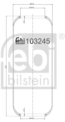 Bellow, air suspension (103245)