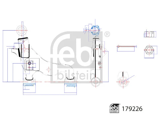 Control/Trailing Arm, wheel suspension