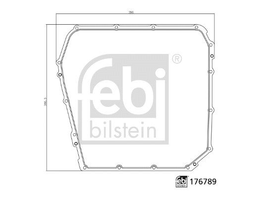 Gasket, automatic transmission oil sump (176789)