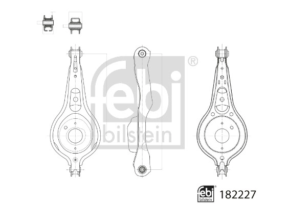 Control/Trailing Arm, wheel suspension (182227)