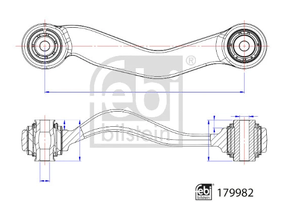 Control/Trailing Arm, wheel suspension